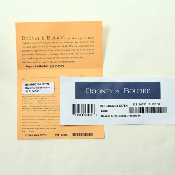 Dooney & Bourke Disney Beauty & Beast Crossbody NWT - Picture 6 of 11